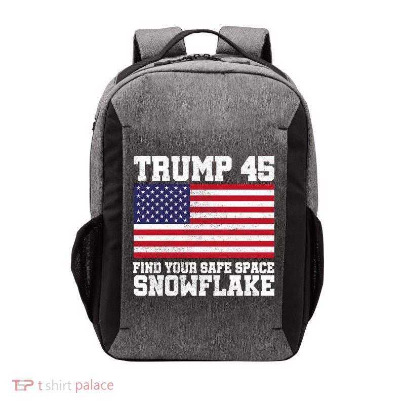 Trump 45 Find Your Safe Place Snowflake Vector Backpack