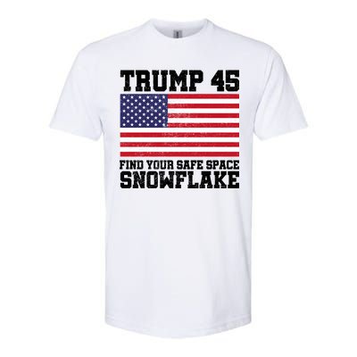 Trump 45 Find Your Safe Place Snowflake Softstyle CVC T-Shirt