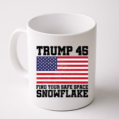 Trump 45 Find Your Safe Place Snowflake Coffee Mug