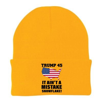 Trump 45 It Ain't A Mistake Snowflake Knit Cap Winter Beanie