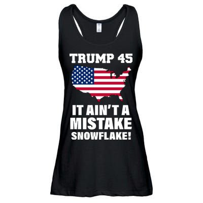 Trump 45 It Ain't A Mistake Snowflake Ladies Essential Flowy Tank