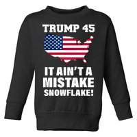 Trump 45 It Ain't A Mistake Snowflake Toddler Sweatshirt