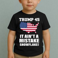 Trump 45 It Ain't A Mistake Snowflake Toddler T-Shirt
