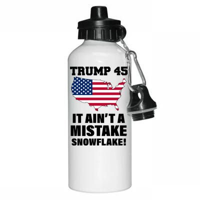 Trump 45 It Ain't A Mistake Snowflake Aluminum Water Bottle 