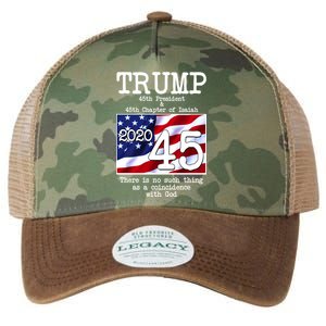 Trump 45th President 45th Chapter Of Isaiah Legacy Tie Dye Trucker Hat