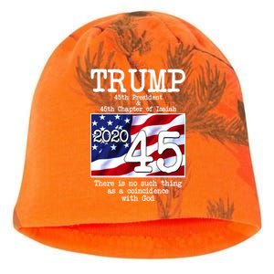 Trump 45th President 45th Chapter Of Isaiah Kati - Camo Knit Beanie