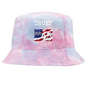 Trump 45th President 45th Chapter Of Isaiah Tie-Dyed Bucket Hat