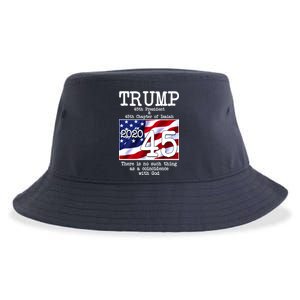 Trump 45th President 45th Chapter Of Isaiah Sustainable Bucket Hat