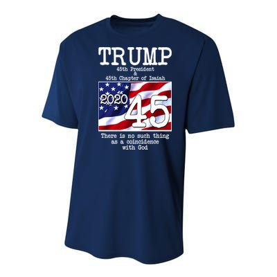 Trump 45th President 45th Chapter Of Isaiah Youth Performance Sprint T-Shirt