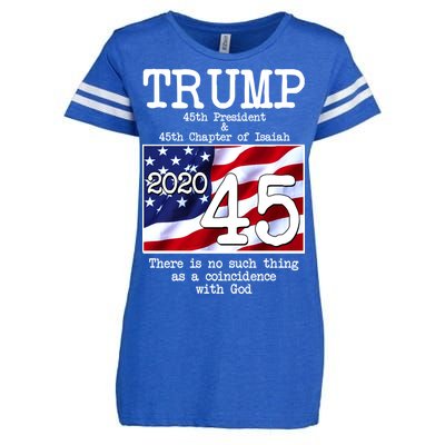 Trump 45th President 45th Chapter Of Isaiah Enza Ladies Jersey Football T-Shirt