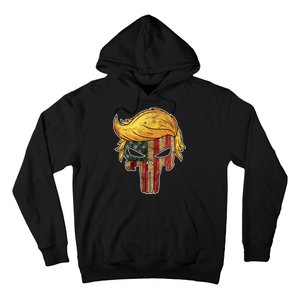 Trump American Skull Golden Hair Hoodie