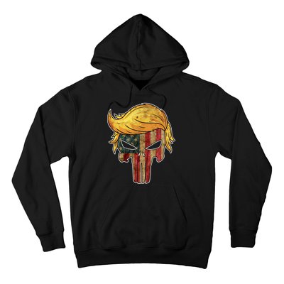 Trump American Skull Golden Hair Hoodie