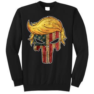 Trump American Skull Golden Hair Sweatshirt