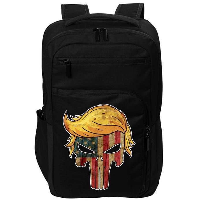 Trump American Skull Golden Hair Impact Tech Backpack