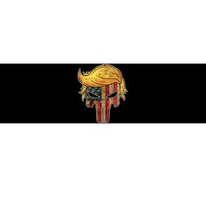 Trump American Skull Golden Hair Bumper Sticker