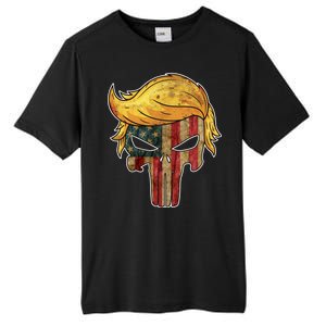 Trump American Skull Golden Hair Tall Fusion ChromaSoft Performance T-Shirt