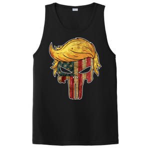 Trump American Skull Golden Hair PosiCharge Competitor Tank