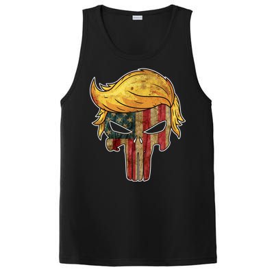 Trump American Skull Golden Hair PosiCharge Competitor Tank