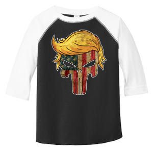 Trump American Skull Golden Hair Toddler Fine Jersey T-Shirt