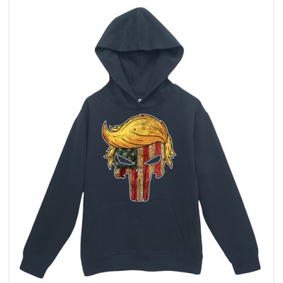 Trump American Skull Golden Hair Urban Pullover Hoodie