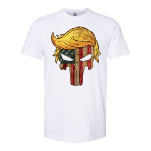 Trump American Skull Golden Hair Softstyle CVC T-Shirt