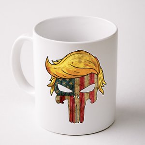 Trump American Skull Golden Hair Coffee Mug