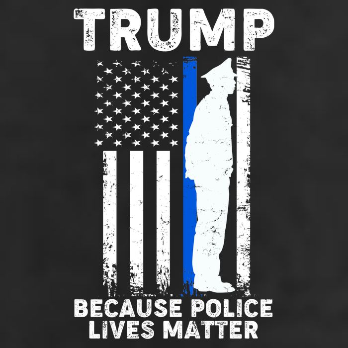 Trump Because Police Lives Matter Thin Blue Line Beanie