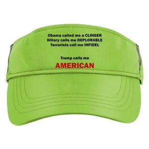 Trump Calls Me American Adult Drive Performance Visor