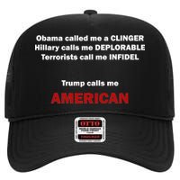 Trump Calls Me American High Crown Mesh Back Trucker Hat