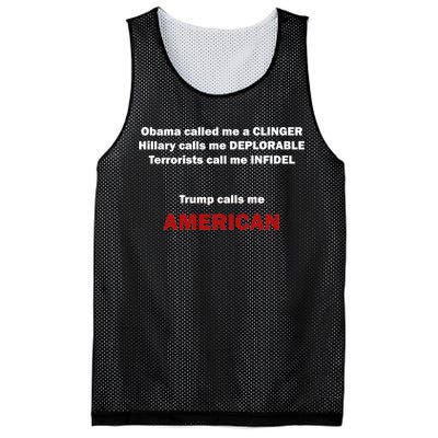 Trump Calls Me American Mesh Reversible Basketball Jersey Tank