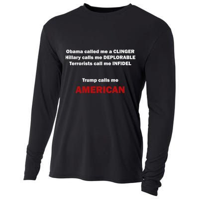 Trump Calls Me American Cooling Performance Long Sleeve Crew