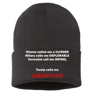 Trump Calls Me American Sustainable Knit Beanie