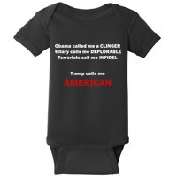 Trump Calls Me American Baby Bodysuit