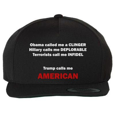 Trump Calls Me American Wool Snapback Cap