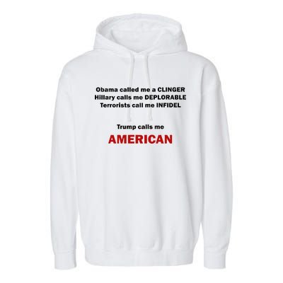 Trump Calls Me American Garment-Dyed Fleece Hoodie