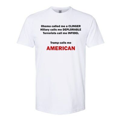 Trump Calls Me American Softstyle CVC T-Shirt