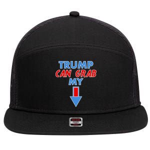 Trump Can Grab My Pussy Arrow 2020 Election 7 Panel Mesh Trucker Snapback Hat