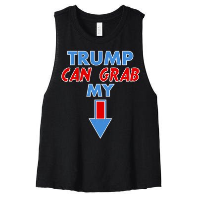 Trump Can Grab My Pussy Arrow 2020 Election Women's Racerback Cropped Tank