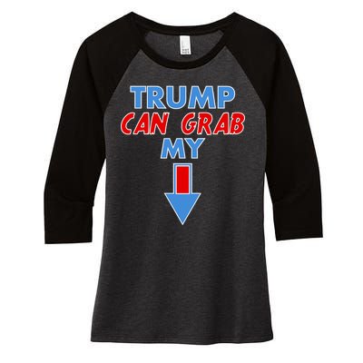 Trump Can Grab My Pussy Arrow 2020 Election Women's Tri-Blend 3/4-Sleeve Raglan Shirt