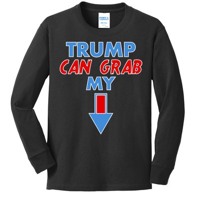 Trump Can Grab My Pussy Arrow 2020 Election Kids Long Sleeve Shirt