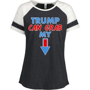 Trump Can Grab My Pussy Arrow 2020 Election Enza Ladies Jersey Colorblock Tee