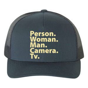 Trump Cognitive Test Person Woman Man Camera TV Yupoong Adult 5-Panel Trucker Hat