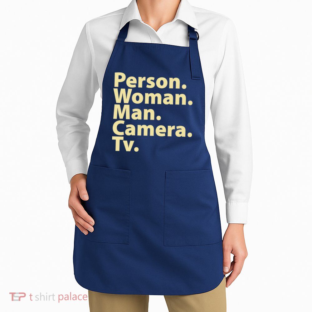 Trump Cognitive Test Person Woman Man Camera TV Apron