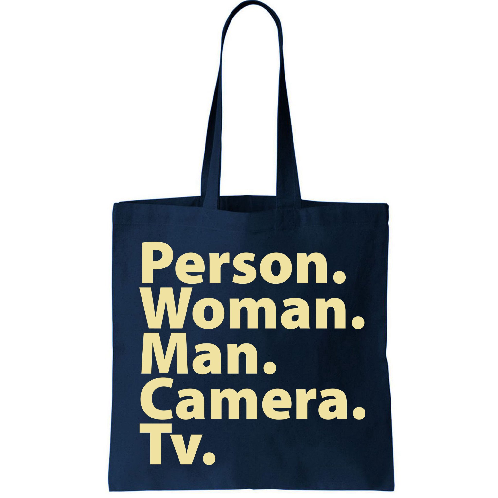 Trump Cognitive Test Person Woman Man Camera TV Bag