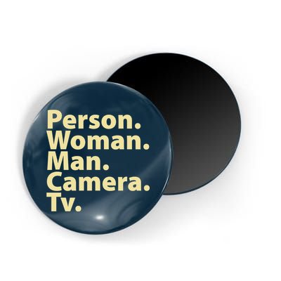 Trump Cognitive Test Person Woman Man Camera TV Magnet