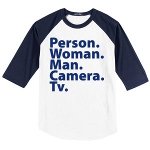 Trump Cognitive Test Person Woman Man Camera TV Baseball Sleeve Shirt