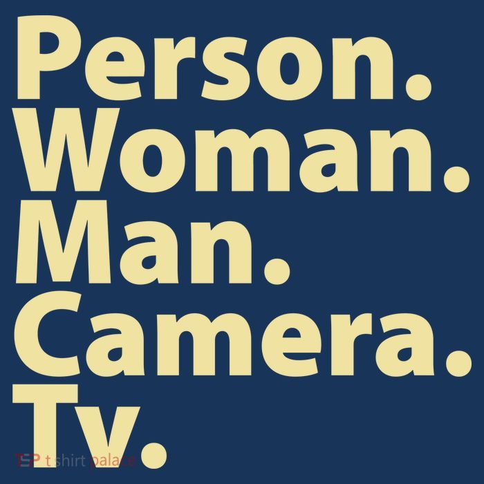 Trump Cognitive Test Person Woman Man Camera TV Visor