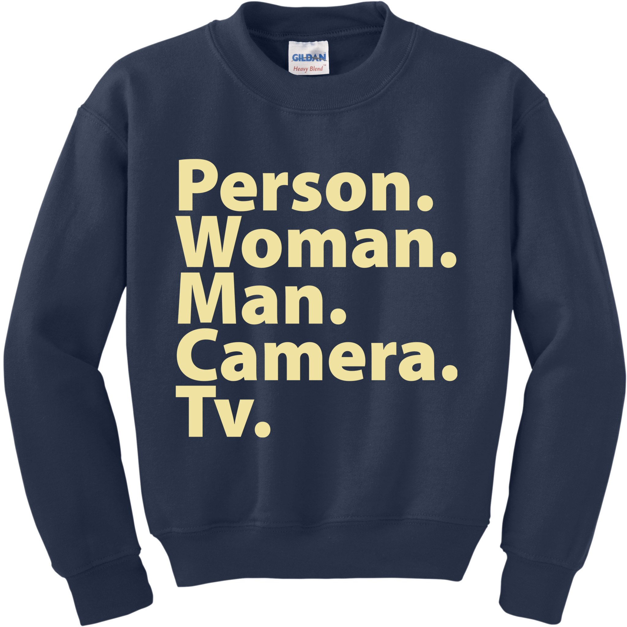 Trump Cognitive Test Person Woman Man Camera TV Kids Sweatshirt