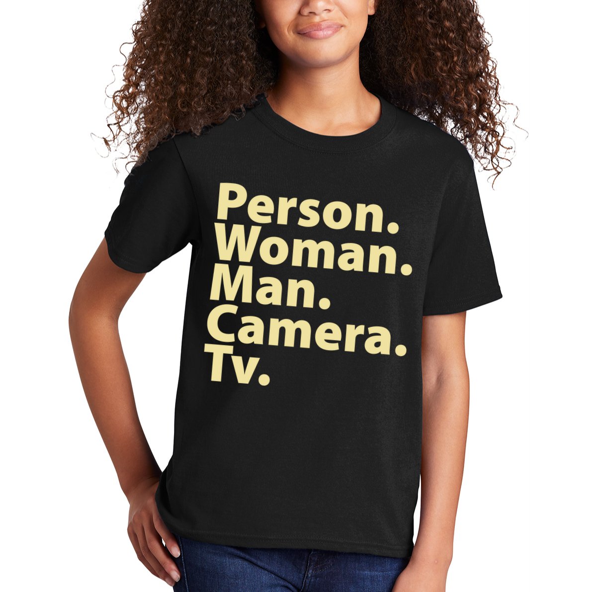 Trump Cognitive Test Person Woman Man Camera TV Kids T-Shirt