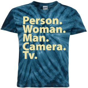 Trump Cognitive Test Person Woman Man Camera TV Kids Tie-Dye T-Shirt